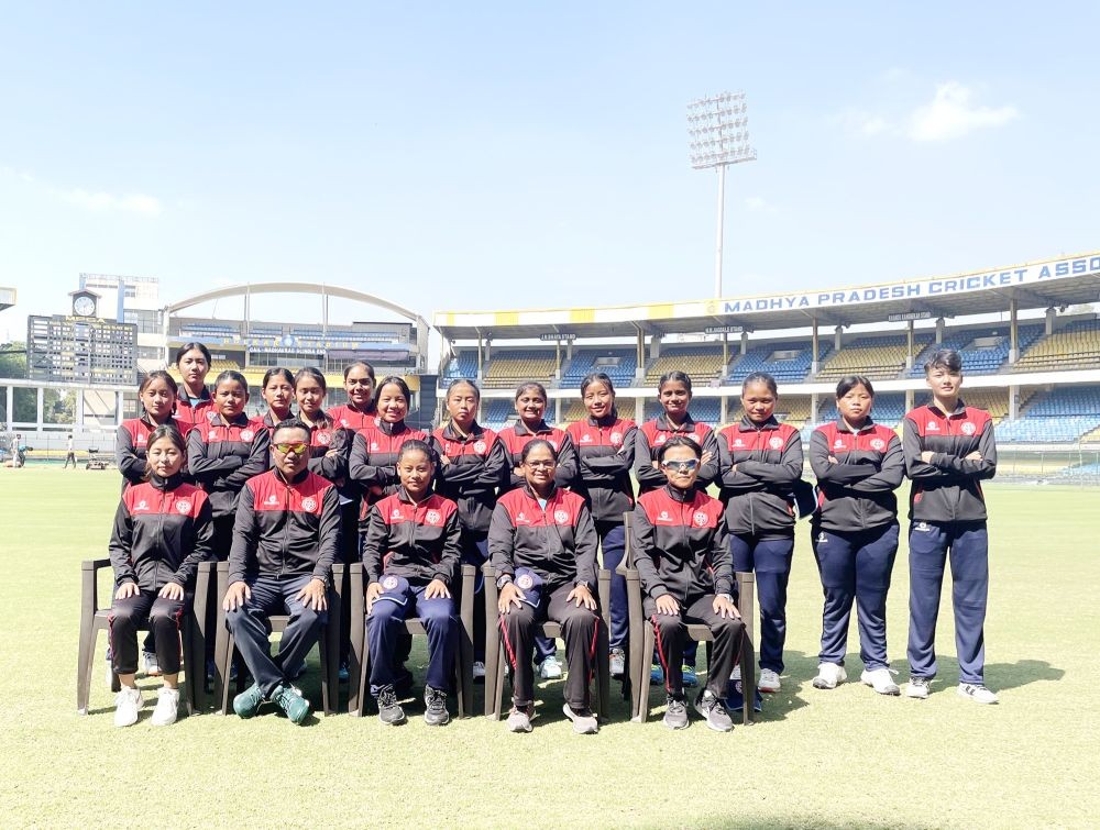 Nagaland’s 15-member squad for the BCCI domestic tournament of 2023-2024 season, the Women’s U-19 One Day Trophy, along with support staff at Madhya Pradesh.